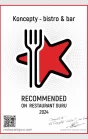 Award for Koncepty - bistro & bar //https://restaurantguru.com/Koncepty-bistro-and-bar-Ostrava